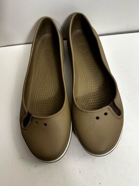Crocs CROCBAND Prima Ballerina Ballet Flats Casual Comfort Shoes - Women’s Sz 10
